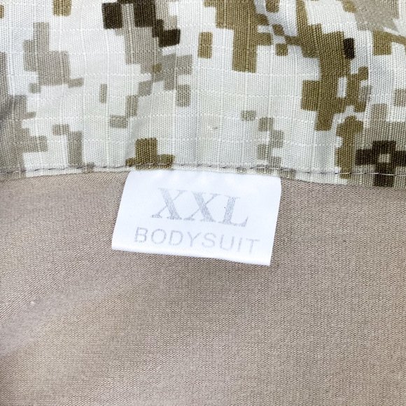 Mens Military Camo Bodysuit Shirt Official Serviceman On Duty Long Sleeve Top - Picture 12 of 13